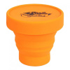 TRAMP стакан силиконовый складной с крышкой (оранжевый)