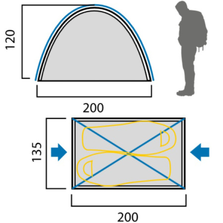 Палатка Red Fox Solo XC Палатка Red Fox Solo XC