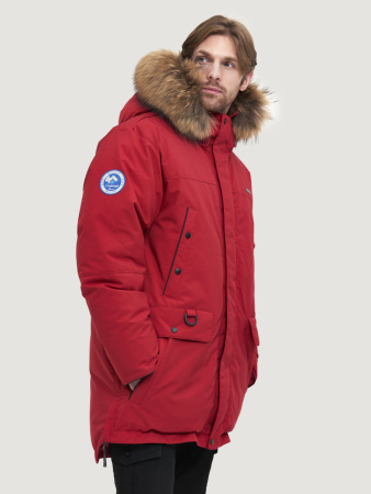 Мужская зимняя пуховая куртка LAPLANGER Берген (опушка енот)