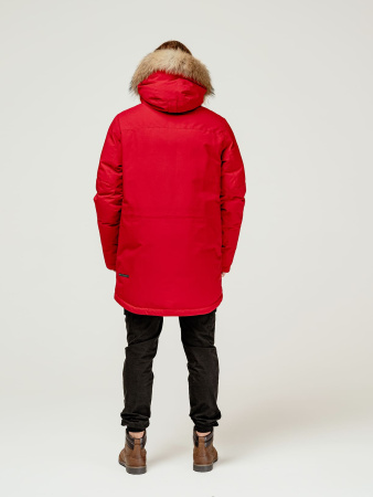 Пуховая мужская куртка LAPLANGER Торнадо (опушка енот)