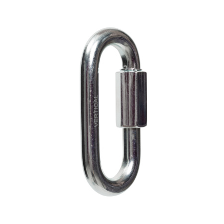 Карабин овал стальной с резьбовой муфтой, ВЕРТИКАЛЬ Rapid диаметр 10 мм 