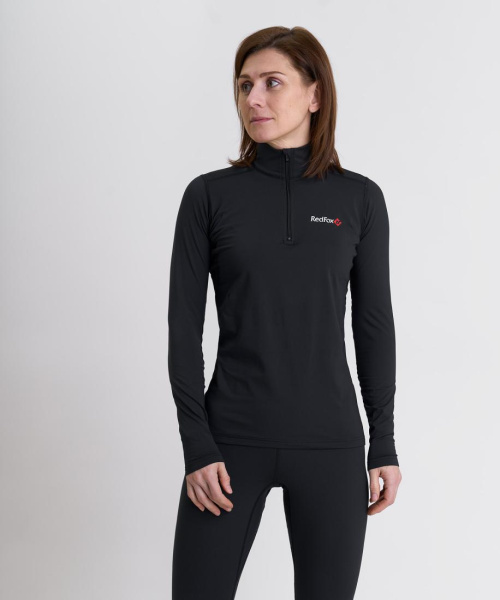 Red Fox фуфайка Active Mid II жен. (XS, чёрный)
