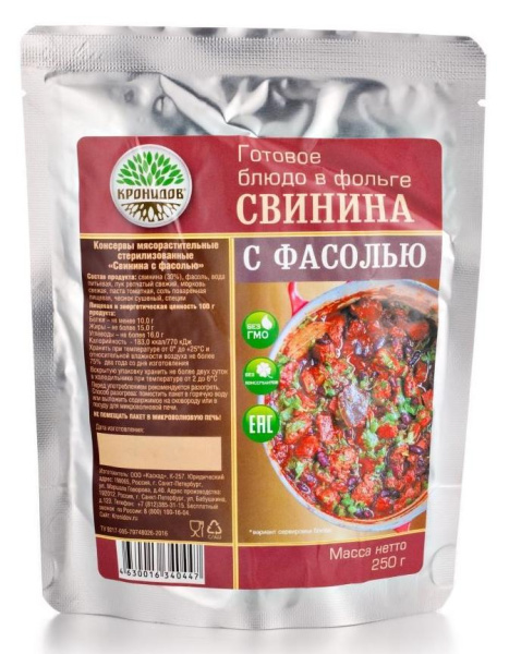 Кронидов Свинина с фасолью