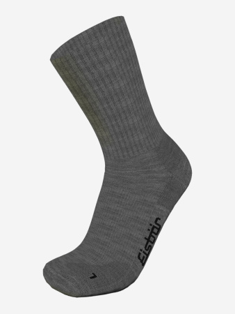 EISBAR носки MID TREKKING CREW (43-46, grey melange / black)