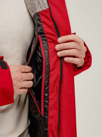 Пуховая мужская куртка LAPLANGER Торнадо (опушка енот)