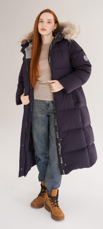Женское пуховое пальто LAPLANGER Рукка SkyStretch  Goose (опушка енот)