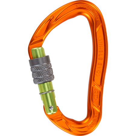 Карабин D-образный алюминиевый с резьбовой Climbing Technology NIMBLE EVO SG