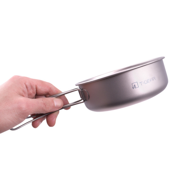 Титановая миска с ручками T-Gear Titanium Bowl 650