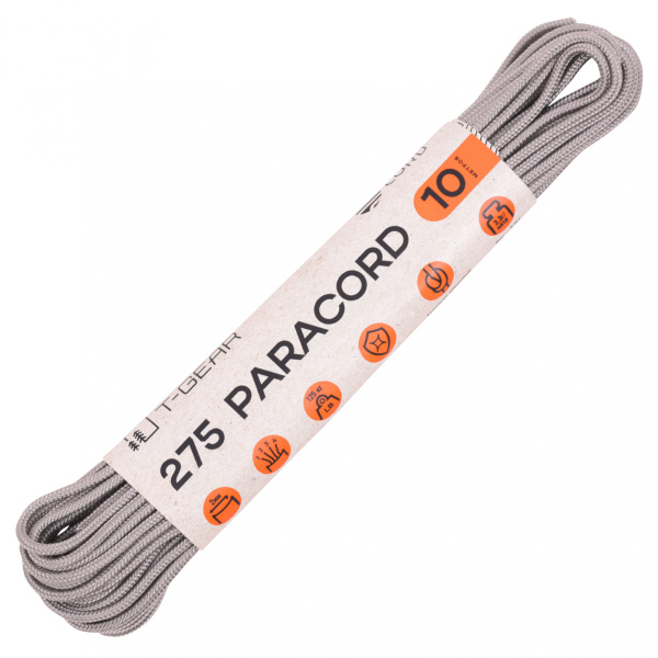 T-Gear x CORD паракорд 275 nylon 10м  (grey)