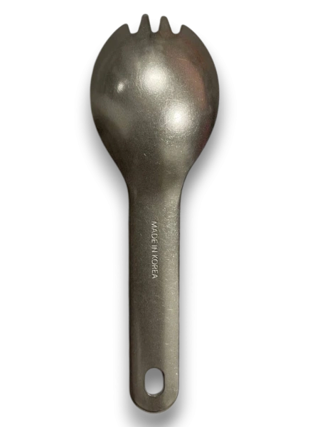 Небольшая титановая ложка-вилка AMG TITANIUM Titanium Fork Lock