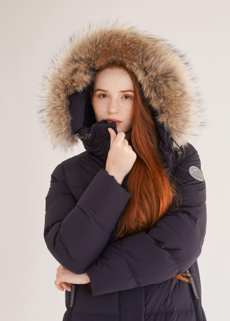 Женское пуховое пальто LAPLANGER Аврора (опушка чернобурка)
