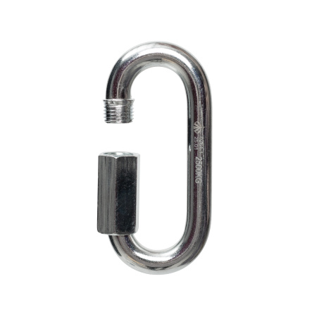 Карабин овал стальной с резьбовой муфтой, ВЕРТИКАЛЬ Rapid диаметр 10 мм 