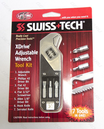 Мультиинструмент SwissTech XDrive Adjustable Wrench Tool Kit Мультиинструмент SwissTech XDrive Adjustable Wrench Tool Kit