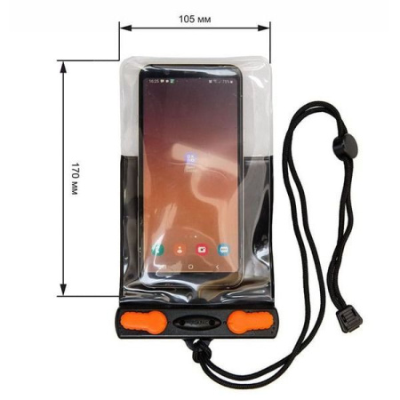 Чехол водонепроницаемый AQUAPAC Aquasac Waterproof IPhone Case Black