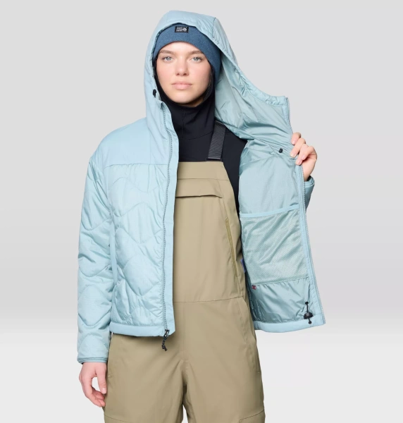 Женская утепленная куртка Mountain HardWear Apres Pro Insulated Hooded Женская утепленная куртка Mountain HardWear Apres Pro Insulated Hooded