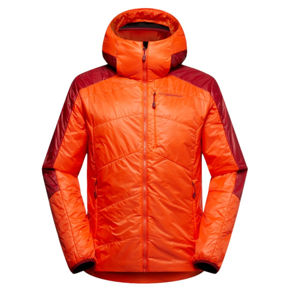 LA SPORTIVA куртка Alpine Guide Primaloft Hoody муж. (M, cherry tomato/sangria)