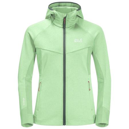 JACK WOLFSKIN куртка SUPER DWR GRID FLEECE жен. (S, milky green, 4211)