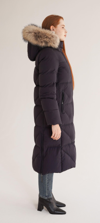 Женское пуховое пальто LAPLANGER Аврора (опушка чернобурка)