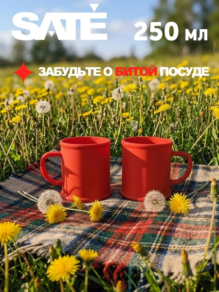 Небьющаяся кружка SATE 250 мл. (2 шт.)