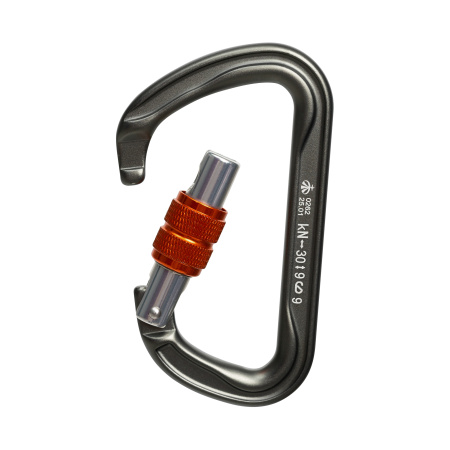 Карабин Вертикаль Gray трапеция с резьбовой муфтой (Keylock)