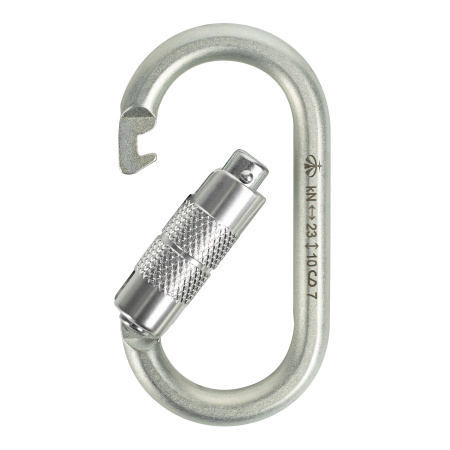 Карабин овал стальной с автоматической муфтой ВЕРТИКАЛЬ