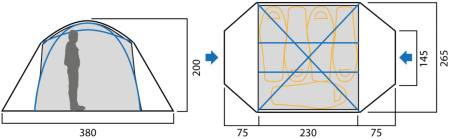 Палатка Red Fox Fox Comfort Family V2