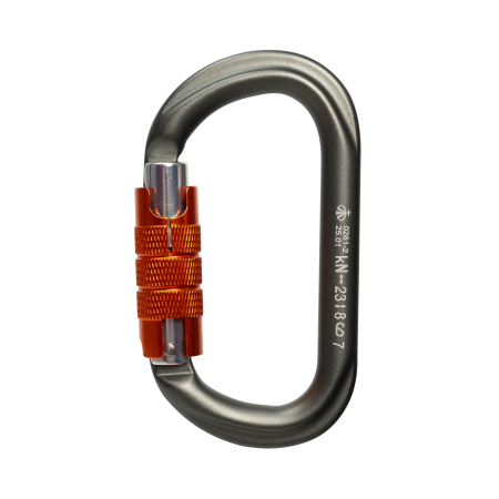Карабин ВЕРТИКАЛЬ GRAY овальный автомат (Keylock)