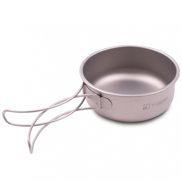 Титановая миска с ручками T-Gear Titanium Bowl 450