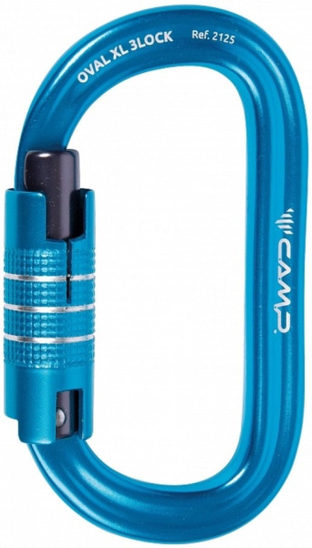 Camp карабин OVAL XL 3LOCK (синий)