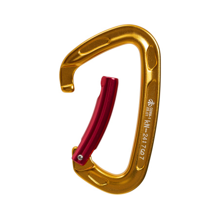 Скалолазный карабин ВЕРТИКАЛЬ с гнутой защелкой (Keylock)