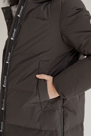 Женское пуховое пальто LAPLANGER Сортавала (опушка чернобурка)