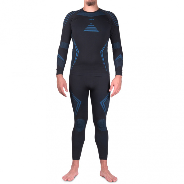 UTO термобелье комплект Sports Bamboo Charcoal муж. (L, black blue)
