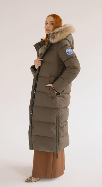 Женское пуховое пальто LAPLANGER Эстери (опушка енот)