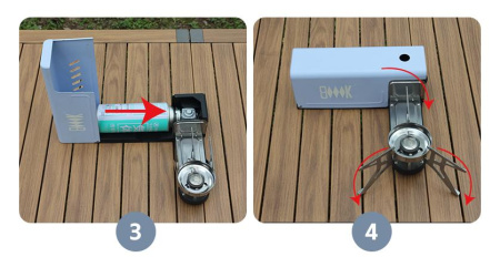 Складная газовая горелка BRS
