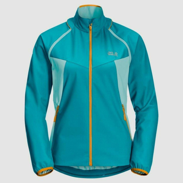 JACK WOLFSKIN куртка TANDEM SOFTSHELL жен. (S, dark cyan, 1221)