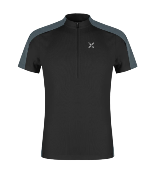 MONTURA футболка HADE zip муж. (L, black/piombo) MONTURA футболка HADE zip муж. (L, black/piombo)