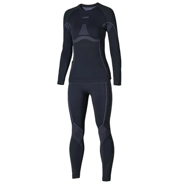 UTO термобелье комплект Sports Bamboo Charcoal жен. (M, black grey)