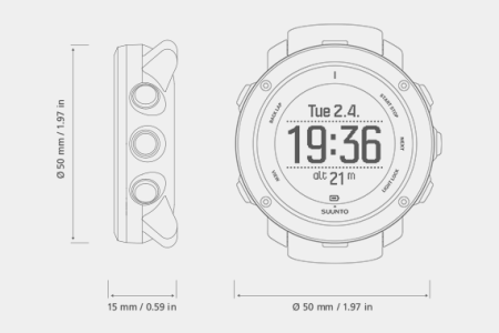 Часы SUUNTO AMBIT3 VERTICAL BLACK