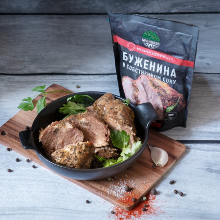 Готовое блюдо консервированное Кронидов Буженина в собственном соку 325 г