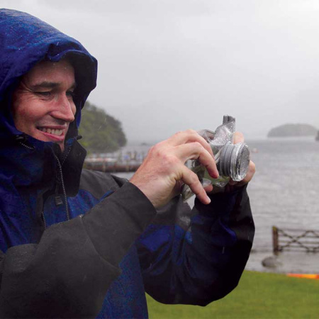 Чехол герметичный AQUAPAC Mini Camera Case with Hard Lens (Cool Grey)