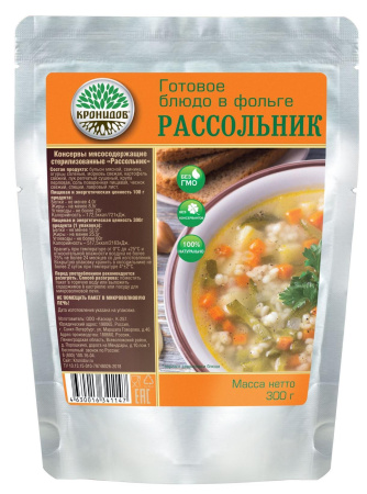 Готовое блюдо консервированное Кронидов Рассольник 300 г