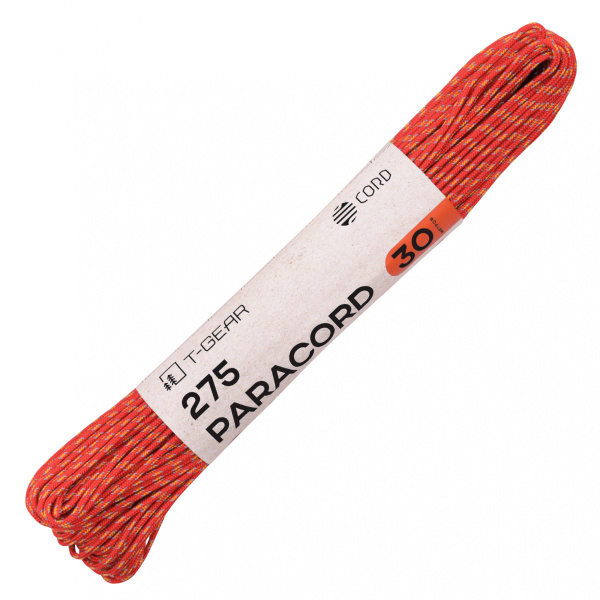 Световозвращающий паракорд 275 T-Gear x CORD nylon (30м)