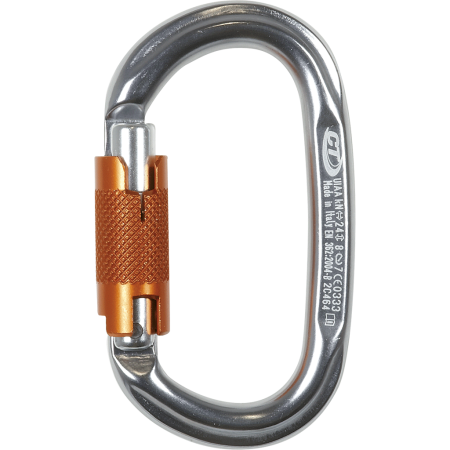 Climbing Technology карабин Pillar WG (twist lock) (grey / silver / orange)