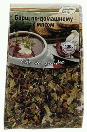 Борщ по-домашнему с мясом Здоровая Еда