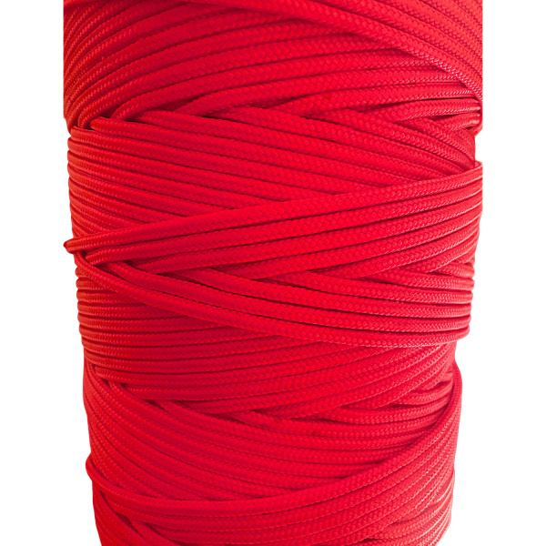 ШНУР репшнур ПА 4 мм 16-ти пр. с ПА серд цветной (оранжевый)