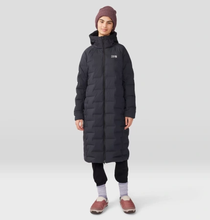MHW пальто Stretchdown Long Parka жен. (XL, чёрный)