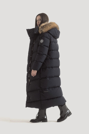 Пуховое женское пальто LAPLANGER Суоми (опушка енот)