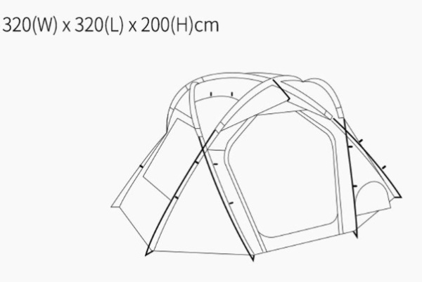 Палатка-шатер Alpine Club Switzerland Phoenix Dom Shelter