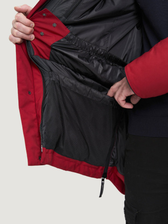 Мужская зимняя пуховая куртка LAPLANGER Берген (опушка енот)