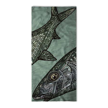 Бандана BUFF Coolnet UV+ Andrea Larko Bonefish Sage
